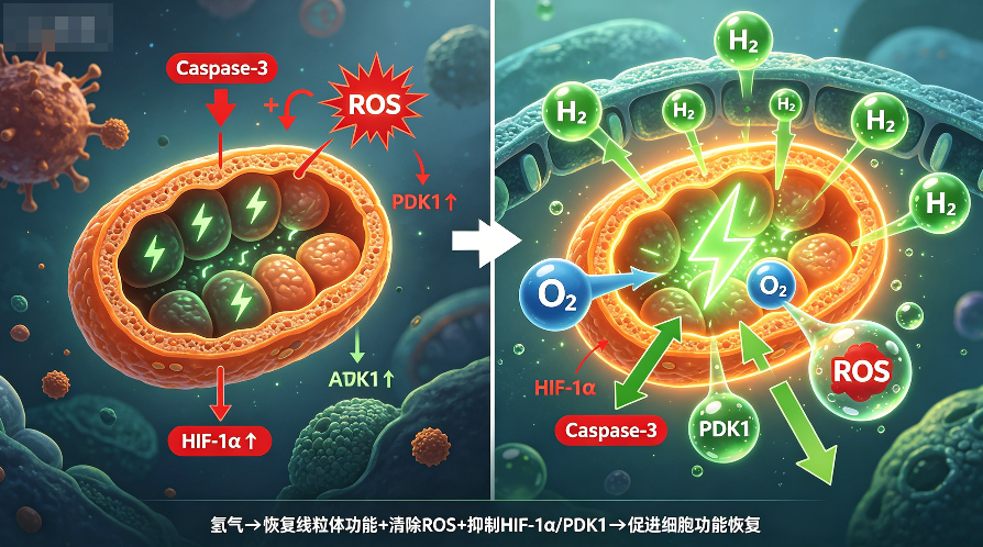 氢气作用机制研究：抑制低氧诱导因子表达