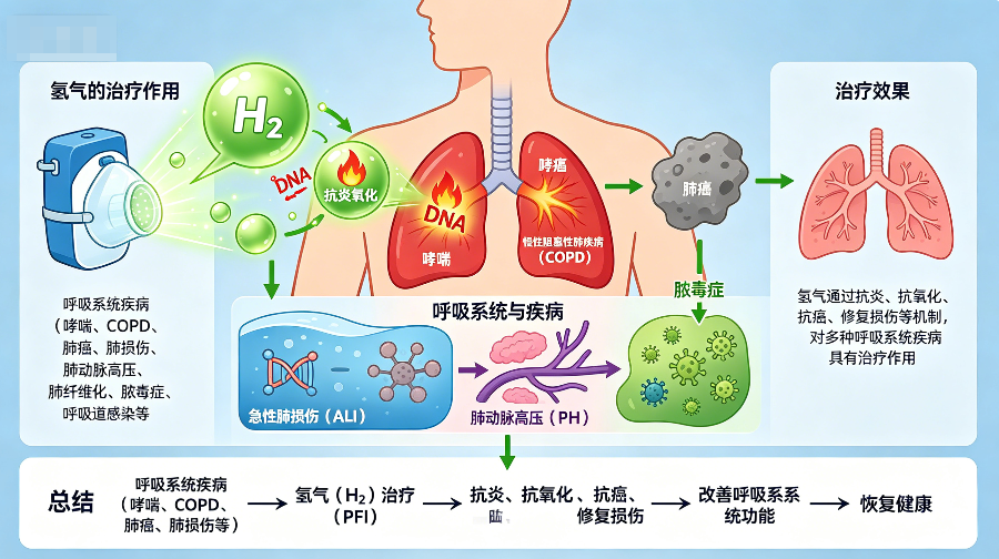 氢气在呼吸系统疾病治疗中的应用