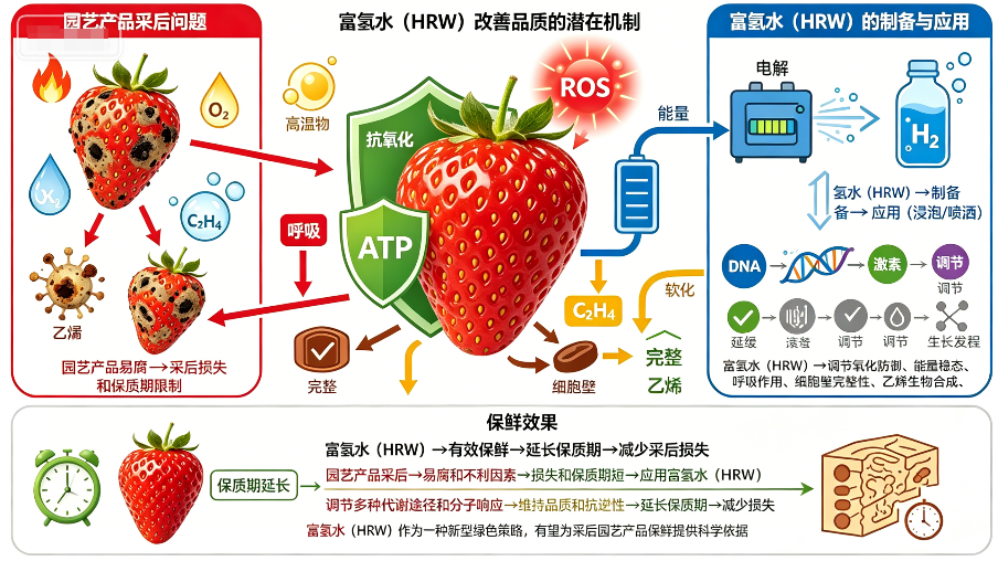 园艺产品保鲜氢策略