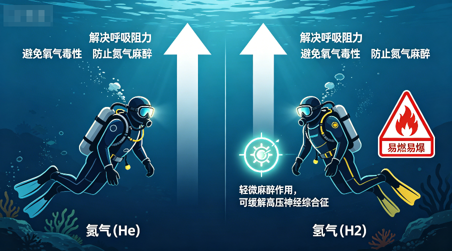 氢气安全潜水医学研究证据