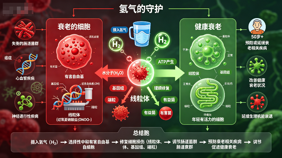 氢疗法：一种&ldquo;大众化&rdquo; 的抗衰及对抗衰老相关疾病的新兴