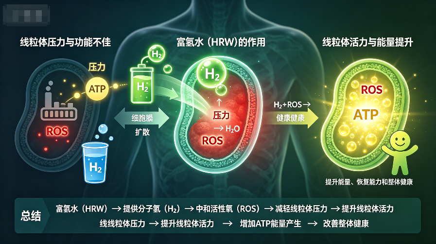 氢水和线粒体健康，给细胞自然充电